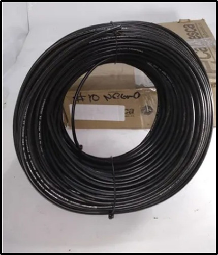 Cable Instalacion #10 Negro 20m Cab-7142-20m Cablesca