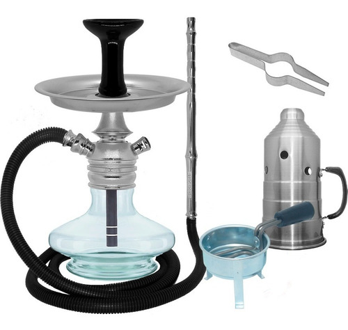 Narguile Black Hookah Mini Monster Completo Barato Fogareiro