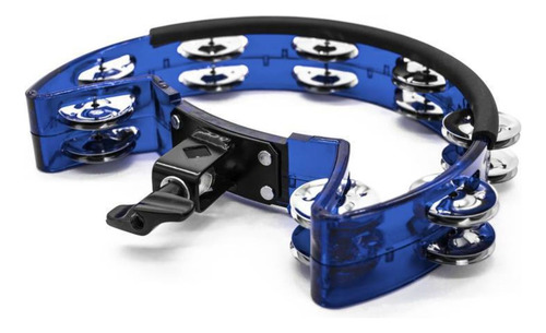 Pandeirola Meia Lua Com Clamp Torelli Tp323 Cristal Colorido