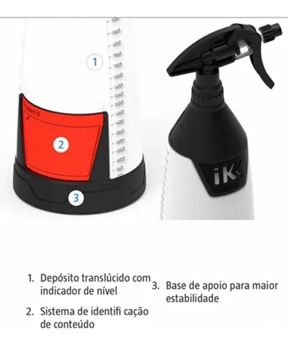 Imagem 2 de 5 de Borrifador Profissional Ik Mult Tr1 1l Acidos E Alcalinos