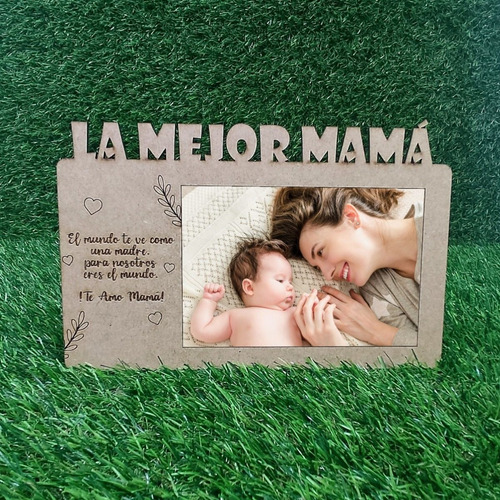 Portaretrato Día De Las Madres/grabalaser/con Foto