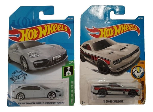 Hot Wheels X2 Porsche Panamera Turbo Y Dodge Challenger 2015