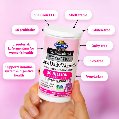 Garden Of Life Probioticos Para Mujeres 30 Capsulas Pack 2 Sabor Sin Sabor