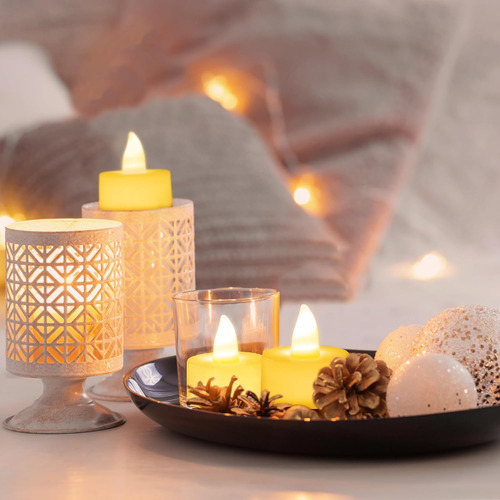 24 Velas Sin Llama, Pequeñas Luces De Té Eléctricas, Velas L