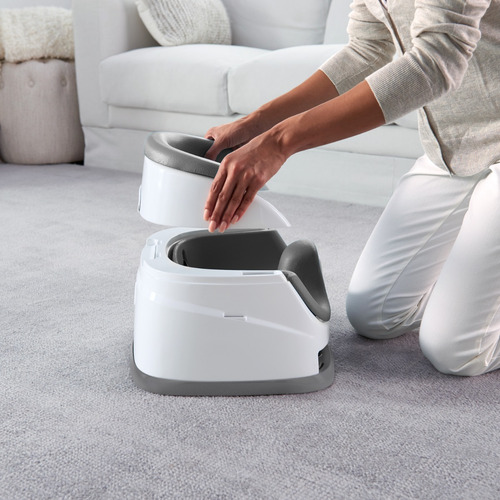 Base Para Bebé 2 En 1 Silla De Comer Elevadora Y Asiento Gris