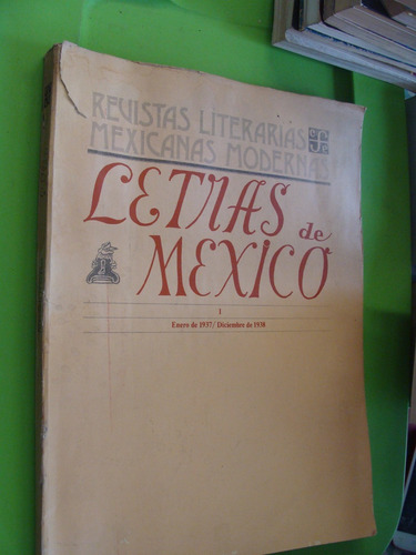 Libro Revistas Literarias Mexicanas Modernas , Letras De Mex