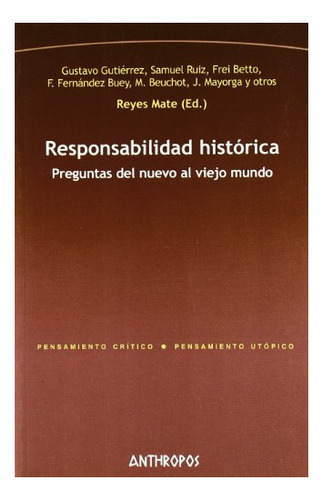 Libro Responsabilidad Historica. Preguntas Del Nue  De Mate