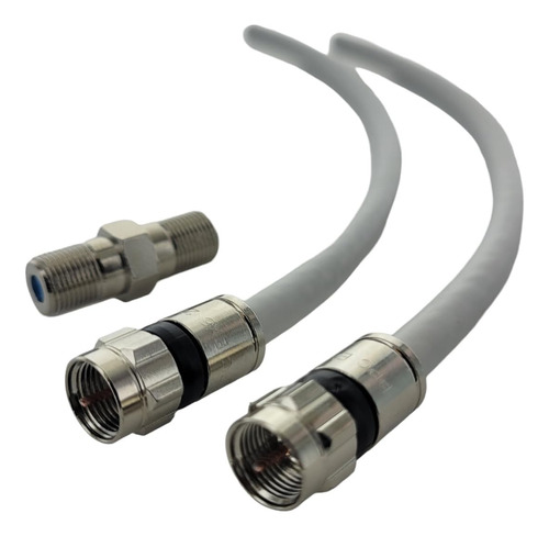 Barril Cople De Union Para Cable Coaxial Rg6 (4 Pzas)