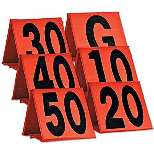 Non-weighted Football Yard Markers - 13  X 13 , Colors ...