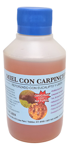 Miel Con Carpincho Eucalipto Y Limón - 250cc