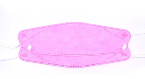 Imagen 3 de 5 de Kit 10 Cubreboca Tapabocas Pico De Pato Adulto Rosa Kf94