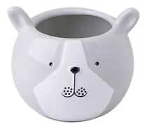Comprar Maceta Oso Gris Cactus Suculentas Osito Portalapices