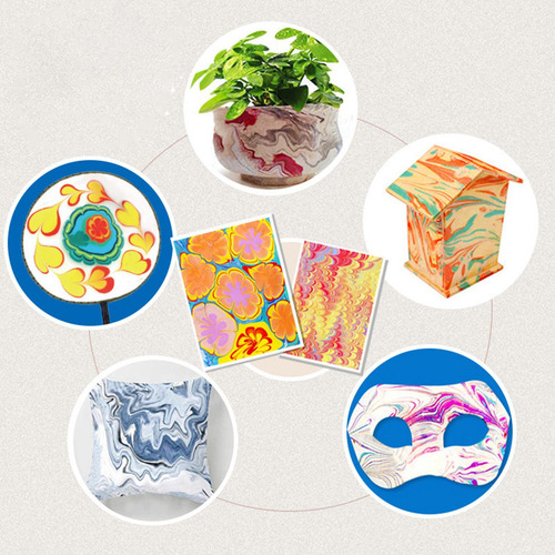Kit De Arte De Pintura Marmoleada Kits De Pintura De Mármol