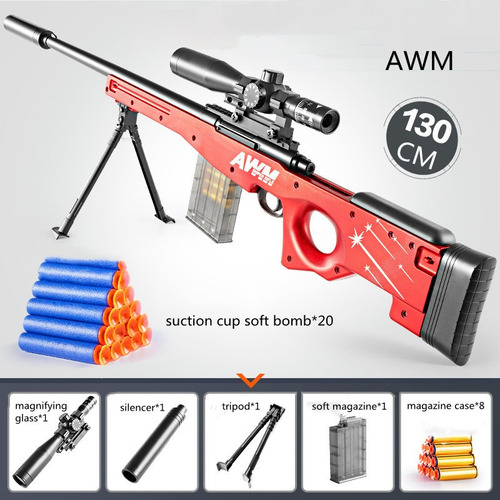 Imagen 2 de 5 de Rifle De Francotirador Awm, Pistola De Bala Suave De Eyecció