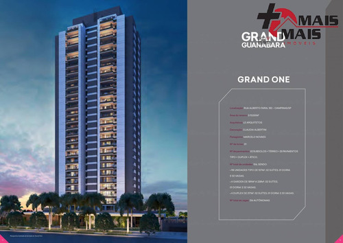 Imagem 2 de 15 de Grand One Guananabara, Apartamento, Campinas, 107 M², 03 Dorms. 02 Suítes - Agrandone