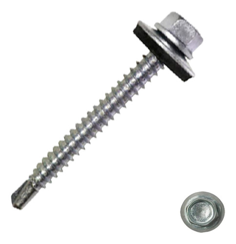 Tornillo Hexagonal Punta Broca 12 X 1 1/2 Caja 100 Unidades