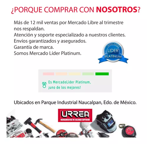 Linterna LED 800 lúmenes LRU8, Marca URREA