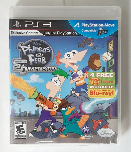 Juego Playstation 3 Ps3 Físico Phineas And Ferb 2nddimension