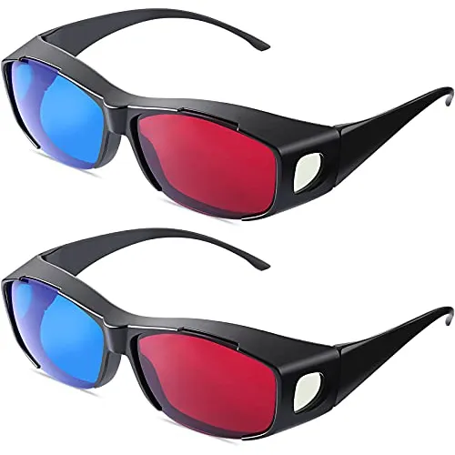 2 Piezas De Gafas 3d Pel culas Y Juegos Gafas Rojo Y Env o