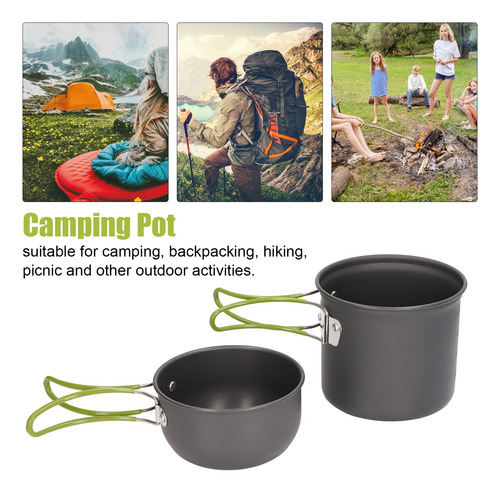 Olla Camping Para Camping Picnic Viaje Aleación De Aluminio