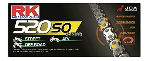 Rk Racing Chain 52so-62 acero 62-links Junta Tórica Cadena