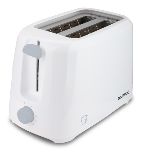 Tostadora Electrica Daewoo To8121w 2 Ranuras Blanca Color Blanco