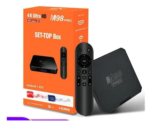 Tv Box Android M98 Pro Control Por Voz Dual Band Quad Core