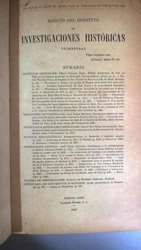 Boletín Instituto De Investigaciones Históricas 29 Romay