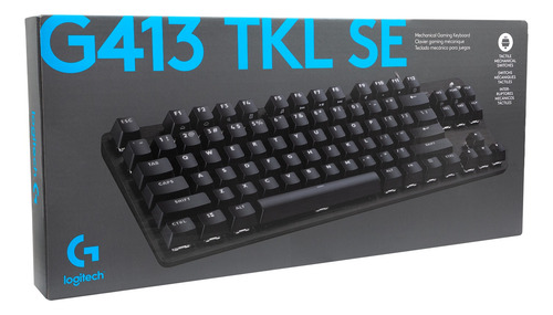 Teclado Mecánico G413 Tkl Se En Inglés Para Juegos