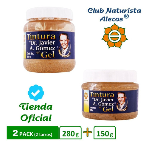 Paquete - Gel De Tintura Alecos®, Tarros 280g + 150g (2pzas)