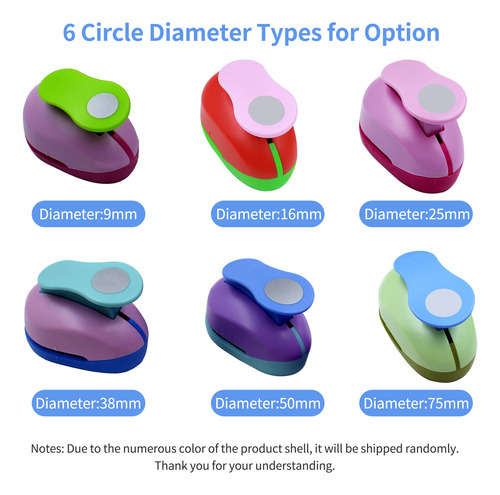 Perforadora Circular De 38 Mm Hecha A Mano Para Manualidades