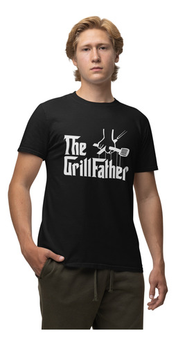 Playera T-shirt Dia Del Padre Grillfather Parrillero