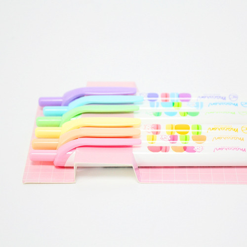 Set 6 Destacadores Resaltadores Colores Pastel