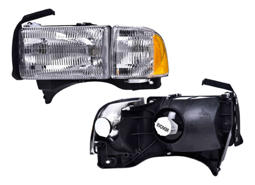 Par Faros Dodge Ram C/base C/cuarto 2000 2001 Depo