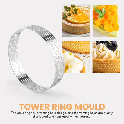 Hel Anillo Circular Para Tarta De Acero Inoxidable, 5