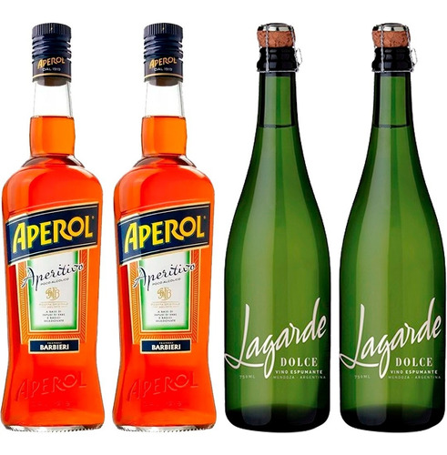 Aperitivo Aperol + Champagne Lagarde Dolce 750ml