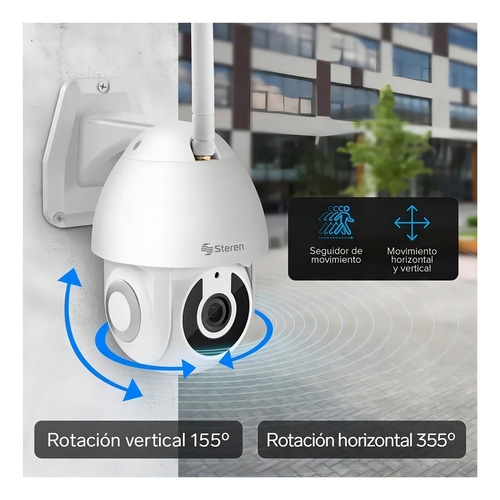 Câmera de segurança Steren CCTV-235 Smart Home 360 com resolução 3MP - branco