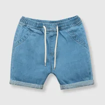 Comprar Bermuda De Bebé Niño Mezclilla Azul Colloky