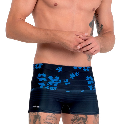 Sunga Boxer Box Estampada Floral Moda Praia Colcci Conforto