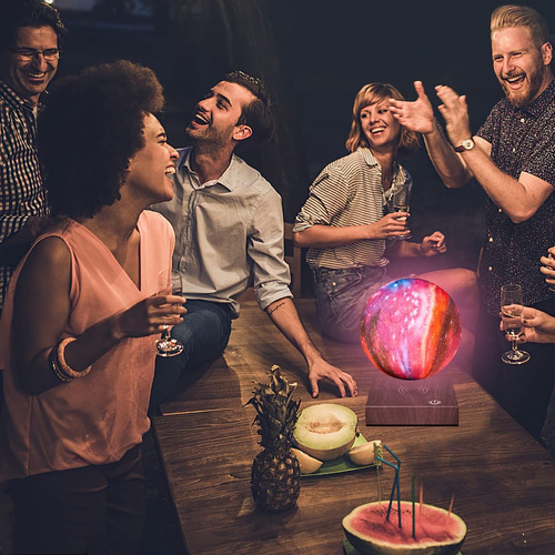 Vgazer Lámpara De Luna Levitante Con Luces Led Ews
