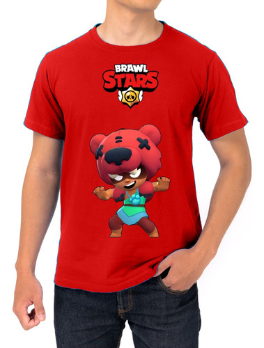 Camiseta Gamer Brawl Star 100% Algodão Fio 30.1 Vermelho Dtf