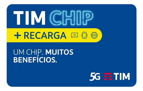 comprar Tim Chip Pré Pago Com Recarga