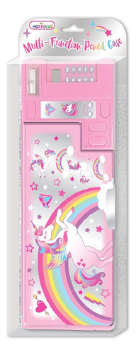 Estuche Multifunción Hot Focus Unicorn, Caja De Lápices Pa