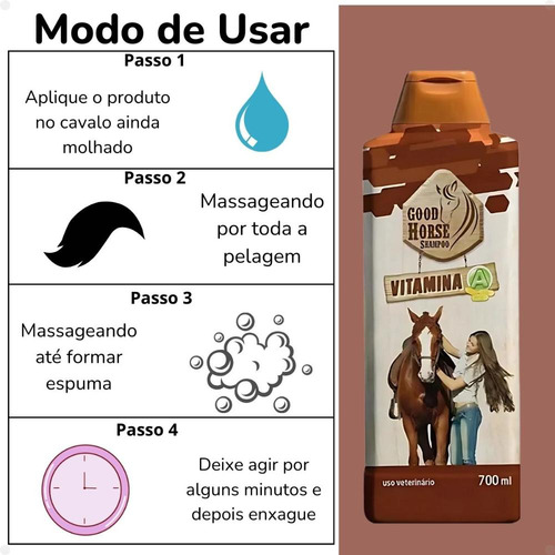 Shampoo Good Horse Vitamina A 700ml