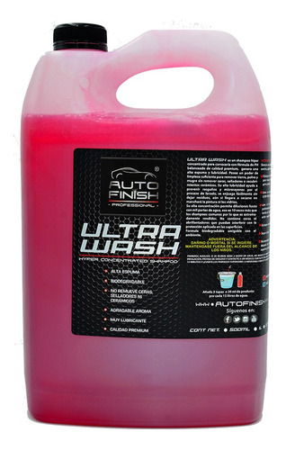 Autofinish Ultra Wash Shampoo Hyper Concentrado Espuma Galon