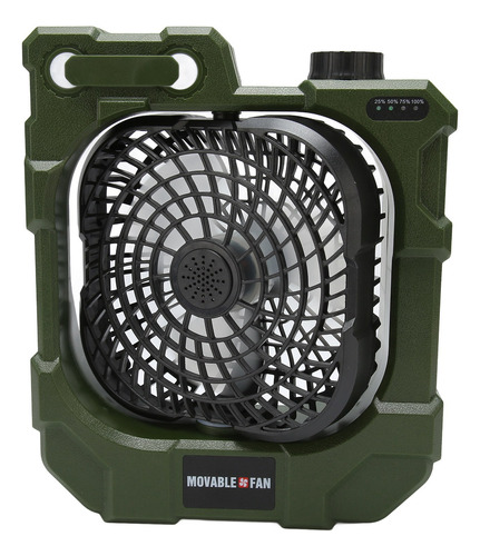 Ventilador De Camping Recargable Portátil Supersilencioso De