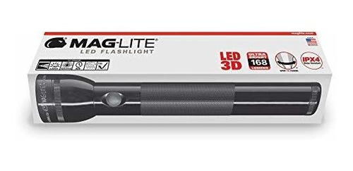 Maglite Led 3-d De La Célula Linterna En La Caja De Visualiz