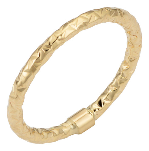 Kooljewelry Anillo De Oro De 14 K Con Corte De Diamante De .