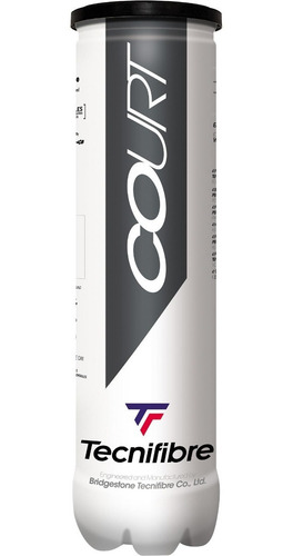 Imagem 1 de 1 de Bola De Tênis Tecnifibre Court Tubo Com 4 Bolas