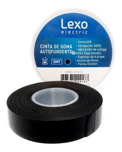 Cinta De Goma Autofundente  5mt Lexo